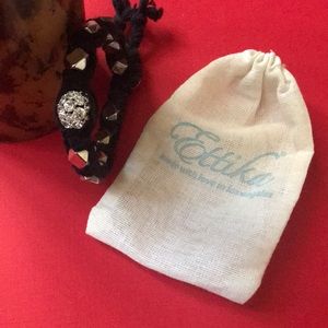 Ettika bracelet studs and rhinestone